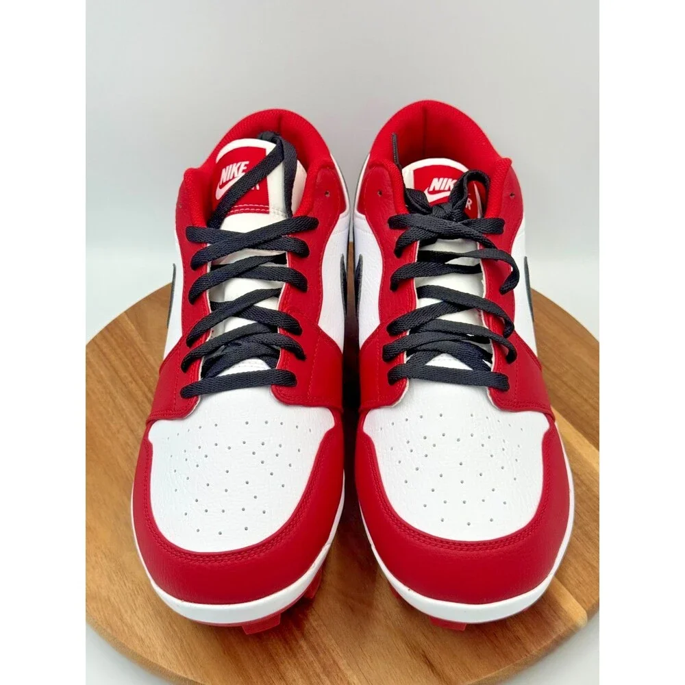 NIKE Air Jordan 1 Retro MCS Low Chicago Baseball Cleats Men's Size 12 CJ8524-611